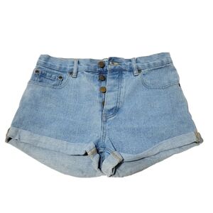 Jean shorts button up forever21 size 27